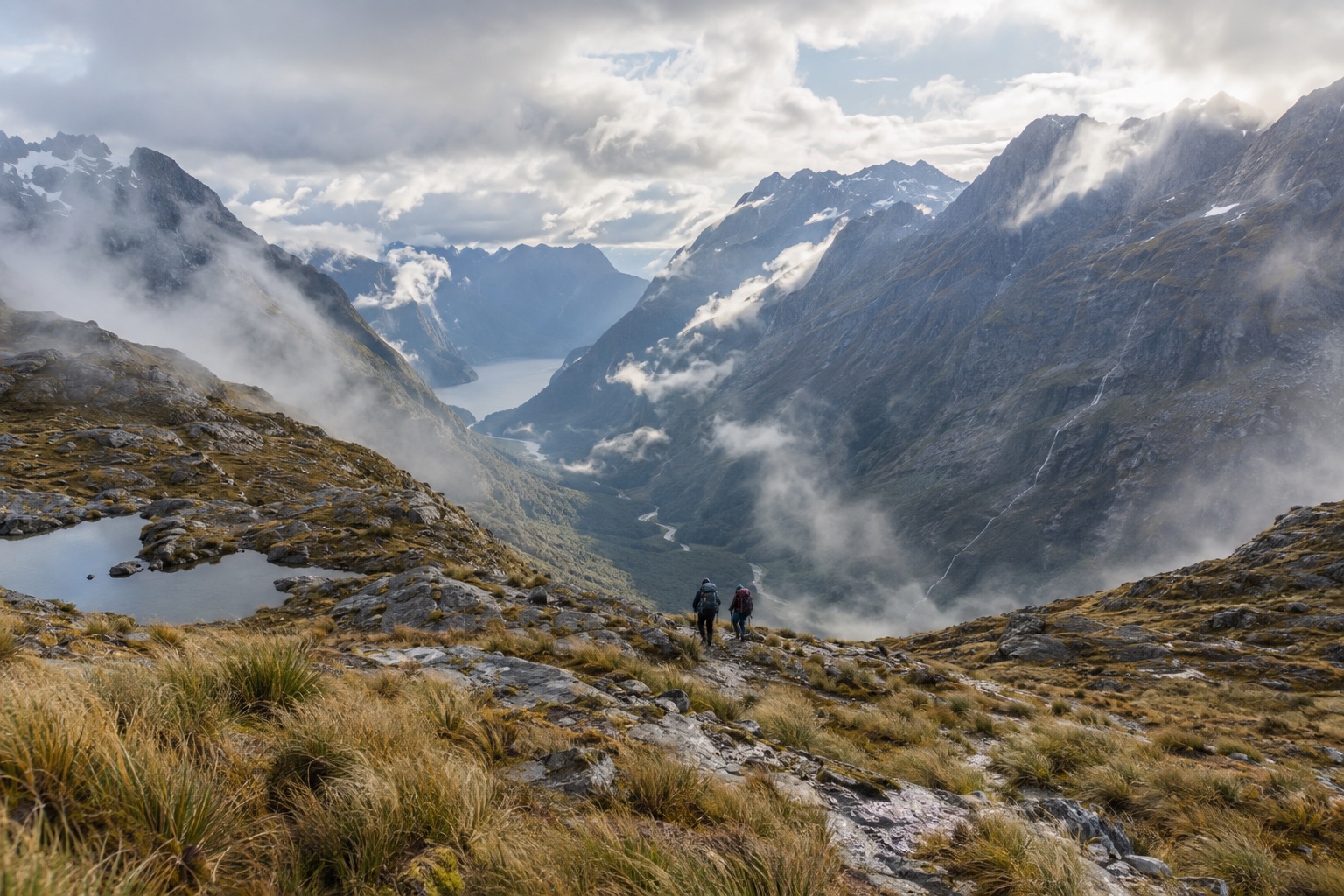 Mackinnon Pass on the Milford Track, Fiordland National Park